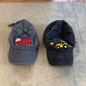 Kids Construction and Fire Truck Caps